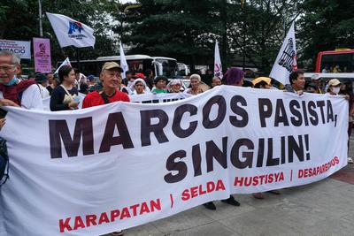 International Human Rights Day Protest 2024-stock-photo