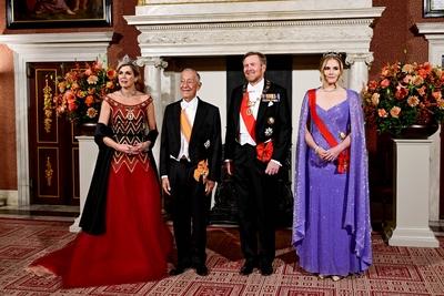 Incoming State Visit Portugal Day 1 State Banquet, Amsterdam, The Netherlands-stock-foto