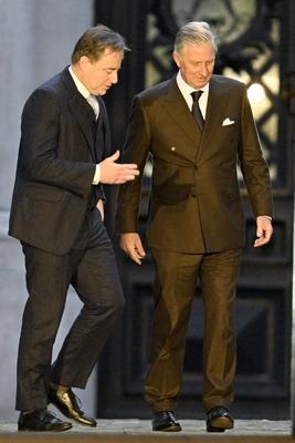 Consultations of King Philippe with informeur Bart De Wever 10/12/2024-stock-foto
