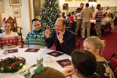 Prince William visits 1st Battalion Mercian Regiment-stock-foto