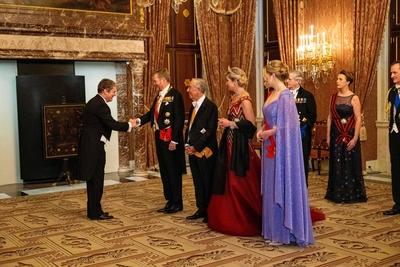 Incoming State Visit Portugal Day 1 State Banquet, Amsterdam, The Netherlands-stock-foto