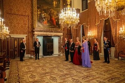 Incoming State Visit Portugal Day 1 State Banquet, Amsterdam, The Netherlands-stock-foto