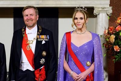 Incoming State Visit Portugal Day 1 State Banquet, Amsterdam, The Netherlands-stock-foto