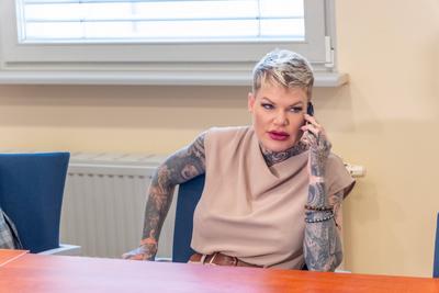 Letzter Verhandlungstag gegen die Mallorca S?ngerin Melanie M?ller vor dem Amtsgericht Leipzig. Melanie M?ller Gericht *-stock-photo