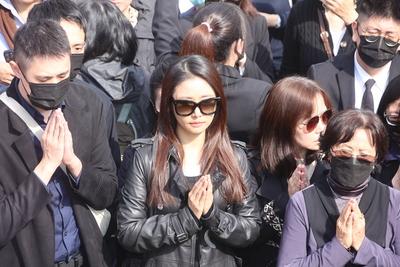 Writer Chiung Yao's Cremation Ceremony-stock-foto