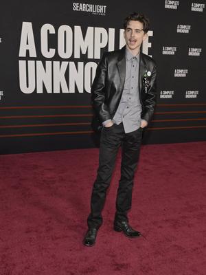 Premiere mondiale du film A Complete Unknown a Los Angeles-stock-foto