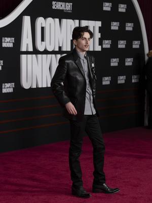 Premiere mondiale du film A Complete Unknown a Los Angeles-stock-foto