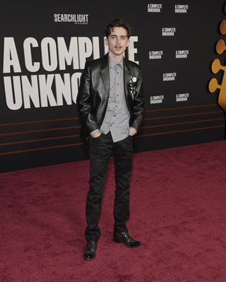 Premiere mondiale du film A Complete Unknown a Los Angeles-stock-foto