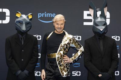 Sam Dylan beim Photocall zur Amazon Prime Video Reality-Show The 50 in der Wolkenburg. K?ln, 09.04.2024 *** Sam Dylan at-stock-foto