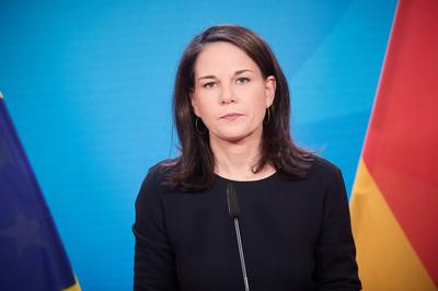 Berlin, Statement von Annalena Baerbock zur Lage in Syrien-stock-foto