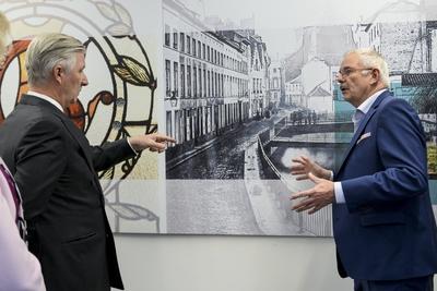 King Philippe Visits The Ag Insurance Head Office-stock-photo