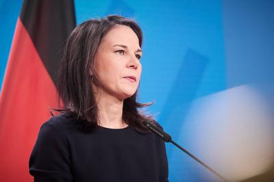 Berlin, Statement von Annalena Baerbock zur Lage in Syrien-stock-foto