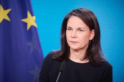 Berlin, Statement von Annalena Baerbock zur Lage in Syrien-stock-foto