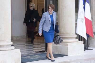 Weekly cabinet meeting at the presidential Elysee Palace-stock-photo