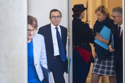 Weekly cabinet meeting at the presidential Elysee Palace-stock-photo