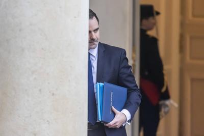 Weekly cabinet meeting at the presidential Elysee Palace-stock-photo