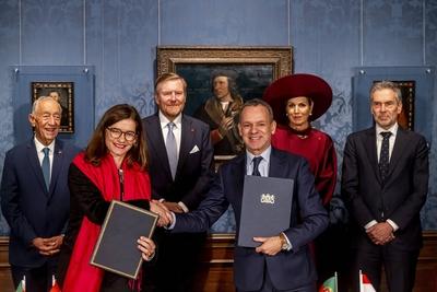 Incoming State Visit Portugal Day 2, Den Haag, The Netherlands-stock-foto