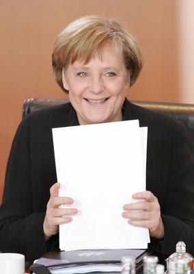 Angela MERKEL Bundeskanzlerin und CDU Vorsitzende Federal Chancellor and Chairman of the Christi-stock-foto