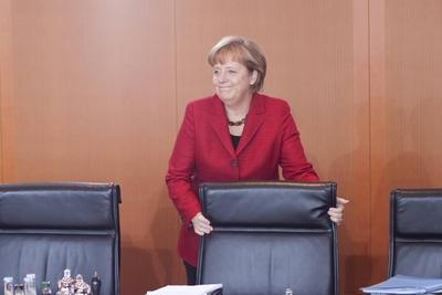 Bildnummer: 55316443  Datum: 04.05.2011  Copyright: imago/Reiner ZensenBerlin, den 04.05.2011 61. Kabinettsitzung im Bundeskanzleramt Foto: Bundeskanzlerin Angela Merkel, CDU. People Politik xo0x kbdig xkg 2011 quer POLITIK POLITICS # halbe Figur Gestik Bildnummer 55316443 Date 04 05 2011 Copyright Imago Reiner Zensen Berlin the 04 05 2011 61 Cabinet meeting in Federal Chancellery Photo Chancellor Angela Merkel CDU Celebrities politics xo0x Kbdig xkg 2011 horizontal politics POLITICS # Halbe Figure Gesture-stock-photo