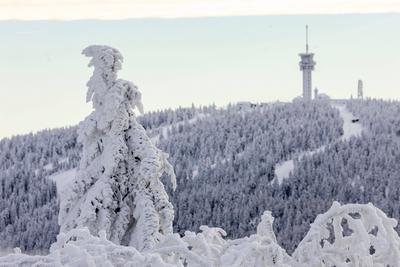 Lust auf Winter? Nach tagelangem November grau gab es in den Mittelgebirgen reichlich Neuschnee. Doch auch hier waren di-stock-foto