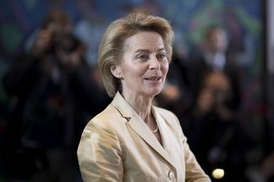 Ursula von der Leyen, Kabinett DEU, Deutschland, Germany, Berlin, 14.03.2018 Ursula von der Leyen, Bundesverteidigungsm-stock-photo