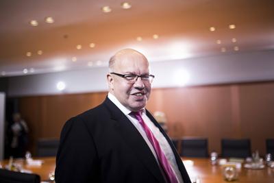 Bundeswirtschaftsminister Peter Altmaier, CDU, aufgenommen vor der Kabinettssitzung im Bundeskanzleramt in Berlin, 16.1-stock-foto