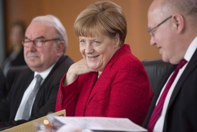 Deutschland Berlin Bundeskanzleramt 97 Kabinettssitzung Bundeskanzlerin Angela Merkel CDU 06 0-stock-foto