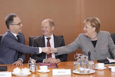 News Themen der Woche KW03 News Bilder des Tages Heiko Maas, Bundesminister des Auswaertigen, SPD, Olaf Scholz, Bundesmi-stock-foto