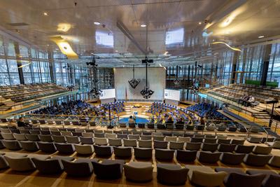 IT-Sicherheitstag NRW im World Conference Center Bonn - 11.12.2024-stock-foto