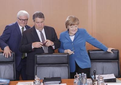 Berlin Bundeskanzleramt Kabinettssitzung Themen im Bundeskabinett Das Bundeskabinett befasst sic-stock-foto
