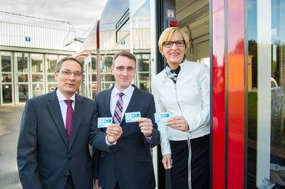 Erfurt 231015 eTicket f?r Erfurt Ende des Papiertickets im Erfurter Nahverkehr Im Bild Nil-stock-foto
