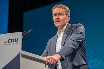 Neum?nster, 11.12.2024, Landesvertreterversammlung der CDU Schleswig-Holstein und Einstimmung auf die Bundestagswahl 202-stock-foto