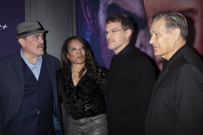 David Zayas, Luna Lauren Vélez, Michael C. Hall, James Remar-stock-foto