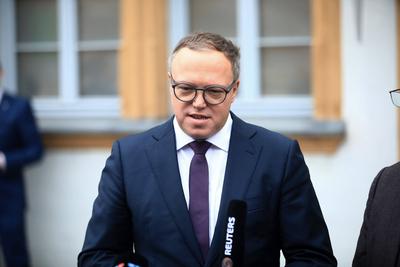 Bodo Ramelow ?ber Amtgesch?fte an neuen Ministerpr?sident Mario Voigt-stock-photo