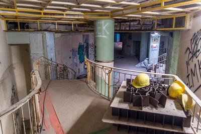 Pressef?hrung Baustelle Naturkundemuseum-stock-foto
