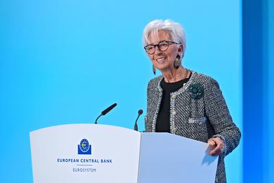 Europ?ische Zentralbank. Pressekonferenz.-stock-foto