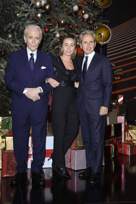 Jos? Carreras mit Schwiegertochter Ingrid Salvado und Sohn Albert Carreras-stock-foto