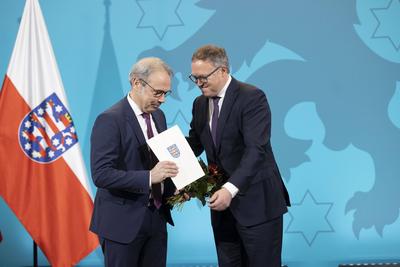 Ernennung Minister Th?ringen-stock-foto