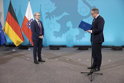 Ernennung Minister Th?ringen-stock-foto