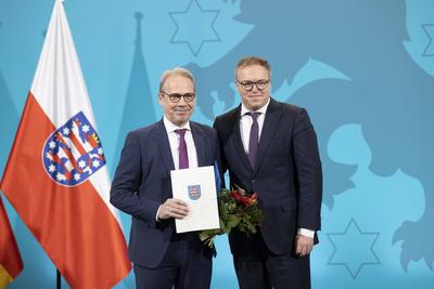 Ernennung Minister Th?ringen-stock-foto