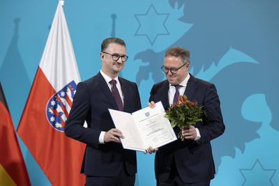 Ernennung Minister Th?ringen-stock-foto