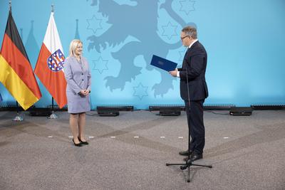 Ernennung Minister Th?ringen-stock-foto