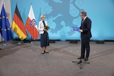 Ernennung Minister Th?ringen-stock-foto