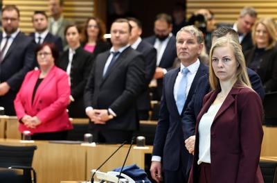Plenum Thueringer Landtag-stock-foto