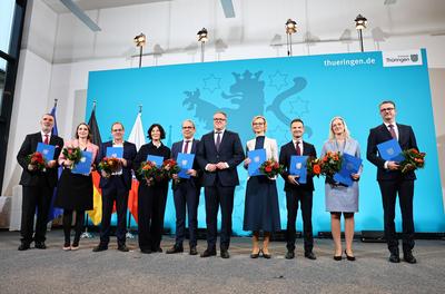 Plenum Thueringer Landtag-stock-foto