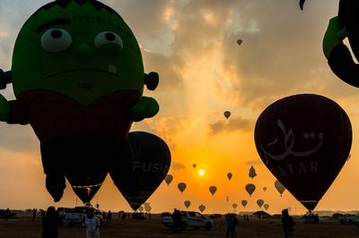 QATAR BALLOON FESTIVAL 2024-stock-photo