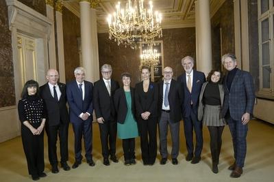 C?cile de France : New member of the Royal Academy of Belgium-stock-foto