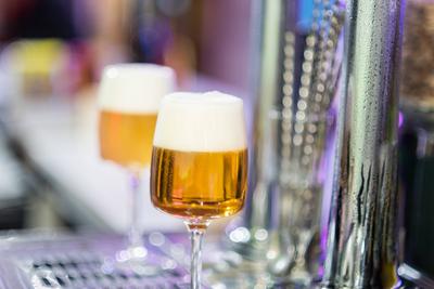 Two beer glasses in the tap of a pub Two beer glasses in the tap of a pub Copyright: xZoonar.com/DAVIDxHERRAEZxCALZADAx-stock-photo