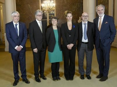 C?cile de France : New member of the Royal Academy of Belgium-stock-foto