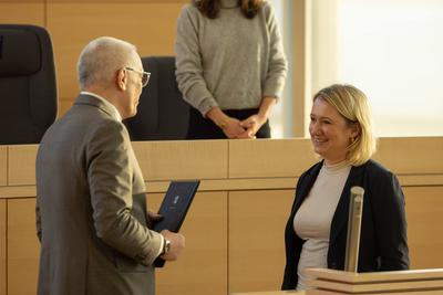 Landtag Schleswig Holstein mit neuer Abgeordneten Anne Rieke-stock-foto